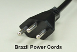 Brazil AC Power Cords and AC Power Cables