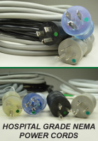 Hospital Grade NEMA AC Power Cords and AC Cables