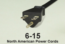 NEMA 6-15 Power Supply AC Power Cords and AC Cables