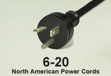 NEMA 6-20 Power Supply AC Power Cords and AC Cables
