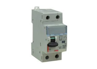 EUROPEAN / INTERNATIONAL GFCI "RCBO" SINGLE POLE + NEUTRAL, 16 AMPERE 230 VOLT CIRCUIT BREAKER (OVERLOAD & GFCI PROTECTION), GFCI 10mA TRIP LEVEL, OVERLOAD C CURVE RANGE, TEST / RESET BUTTON, TRIP INDICATOR, 2 MODULE SIZE, 35 mm DIN RAIL MOUNT. GRAY.

<br><font color="yellow">Notes: </font> 
<br><font color="yellow">*</font> New design #410993 listed below.
<br><font color="yellow">*</font> Optional design #236211 with OVE, IMQ, EAC (RUSSIA), AENOR (SPAIN) approvals listed below. Scroll down to view.

 