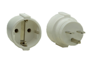 NEMA 6-15P / EUROPEAN CEE 7/3 "SCHUKO" (EU1-16R) 15 AMPERE-250 VOLT PLUG ADAPTER, 2 POLE-3 WIRE GROUNDING (2P+E). WHITE. 

<br><font color="yellow">Notes: </font> 
<br><font color="yellow">*</font> Connects European CEE 7/7 type F plugs, CEE 7/4 type E plugs, CEE 7/16 type C (Europlug) WITH <font color="yellow"> NEMA 6-15R (15A-250V) & NEMA 6-20R (20A-250V)</font> OUTLETS. GRAY. 
<br><font color="yellow">*</font><font color="yellow">*</font> Scroll down to view related product groups including similar adapters or select from Adapter Links and Transformer Links.
<br><font color="yellow">*</font> Adapter Links:  
<font color="yellow">-</font> <a href="https://www.internationalconfig.com/plug_adapt.asp" style="text-decoration: none">Country Specific Adapters</a> <font color="yellow">-</font> <a href="https://www.internationalconfig.com/universal_plug_adapters_multi_configuration_electrical_adapters.asp" style="text-decoration: none">Universal Adapters</a> <font color="yellow">-</font> <a href="https://www.internationalconfig.com/icc5.asp?productgroup=%27Plug%20Adapters%2C%20International%27" style="text-decoration: none">Entire List of Adapters</a> <font color="yellow">-</font> <a href="https://www.internationalconfig.com/Electrical_Adapters_C13_C14_C19_C20_C15_C7_C5_C21_60309_and_Electrical_Adapter_Power_Cords.asp" style="text-decoration: none">IEC 60320 Adapters</a> <font color="yellow">-</font><BR> <a href="https://www.internationalconfig.com/icc6.asp?item=IEC60320-Power-Cord-Splitters" style="text-decoration: none">IEC 60320 Splitter Adapters </a> <font color="yellow">-</font> <a href="https://www.internationalconfig.com/icc6.asp?item=IEC60320-Power-Cord-Splitters" style="text-decoration: none">NEMA Splitter Adapters </a> <font color="yellow">-</font> <a href="https://www.internationalconfig.com/icc6.asp?item=888-2126-ADPU" style="text-decoration: none">IEC 60309 Adapters</a> <font color="yellow">-</font> <a href="https://www.internationalconfig.com/cordhelp.asp" style="text-decoration: none">Worldwide and IEC Power Cord Selector</a>.
<br><font color="yellow">*</font> Transformer Links: <font color="yellow">-</font> <a href="https://www.internationalconfig.com/icc6.asp?item=Transformers" style="text-decoration: none">Step-Up, Step-Down Transformers & Voltage Converters </a>.

