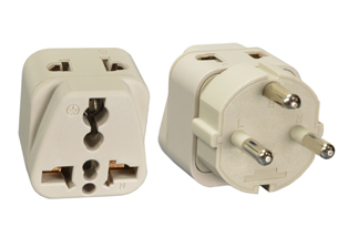 UNIVERSAL <font color="yellow">(MULTI-OUTLET)</font> DENMARK 10 AMPERE-250 VOLT <font color="yellow">TYPE K</font> PLUG ADAPTER. CONNECTS EUROPEAN, BRITISH, UK, AUSTRALIA, NEMA, WORLDWIDE / INTERNATIONAL PLUGS WITH DENMARK AFSNIT 107-2-D1 (DK1-13R) OUTLETS, 2 POLE-3 WIRE GROUNDING (2P+E). IVORY. 

<br><font color="yellow">Notes: </font>
<br><font color="yellow">*</font> Adapter #30275-NS - Maximum in use electrical rating 10 Ampere 250 Volt. 
<br><font color="yellow">*</font> Add-on adapter #74900-SGA required for "Grounding / Earth" connection when #30275 is used with European, German, French "Schuko" CEE 7/7 & CEE 7/4 plugs.
<br><font color="yellow">*</font> Optional plug adapter with integral "Grounding / Earth" connection is #30395 listed below in related products.
<br><font color="yellow">*</font> View related products below for country specific universal and international worldwide plug adapters for all countries. Scroll down to view.
