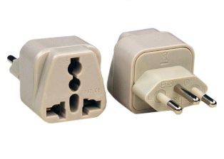 UNIVERSAL SWITZERLAND, SWISS 10 AMPERE-250 VOLT <font color="yellow"> TYPE J </font> PLUG ADAPTER. CONNECTS EUROPEAN, BRITISH, UK, AUSTRALIA, NEMA, WORLDWIDE / INTERNATIONAL PLUGS WITH SWISS SEV 1011 10A-250V (SW1-10R), 16A-250V (SW2-16R) OUTLETS, 2 POLE-3 WIRE GROUNDING (2P+E). IVORY. 

<br><font color="yellow">Notes: </font>
<br><font color="yellow">*</font> Adapter #30285-NS - Maximum in use electrical rating 10 Ampere 250 Volt. 
<br><font color="yellow">*</font> Add-on adapter #74900-SGA required for "Grounding / Earth" connection when #30285 is used with European, German, French "Schuko" CEE 7/7 & CEE 7/4 plugs.
<br><font color="yellow">*</font> Optional plug adapters with integral "Grounding / Earth" connection are #30170 and #30170-GB listed below in related products.
<br><font color="yellow">*</font> View related products below for country specific universal and international worldwide plug adapters for all countries. Scroll down to view.
