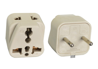 UNIVERSAL <font color="yellow">MULTI-OUTLET</font> 10 AMPERE-250 VOLT <font color="yellow">TYPE C</font> PLUG ADAPTER, 2 POLE-2 WIRE NON-GROUNDING (2P). CONNECTS EUROPEAN, BRITISH, UK, AUSTRALIA, NEMA, WORLDWIDE / INTERNATIONAL PLUGS WITH 2 POLE-2 WIRE (2P) SOCKETS, OUTLETS, RECEPTACLES. IVORY.

<br><font color="yellow">Notes: </font>
<br><font color="yellow">*</font> Adapter #30290-NS - Maximum in use electrical rating 10 Ampere 250 Volt. 
<br><font color="yellow">*</font> Non-Grounding adapter (2P). Pins 4.0mm diameter.
<br><font color="yellow">*</font> Worldwide / International plug adapters listed below in related products. Scroll down to view.
