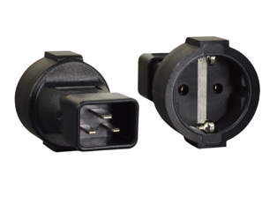 ADAPTER, 16 AMPERE-250 VOLT, IEC 60320 C-20 PLUG, EUROPEAN CEE 7/3 TYPE F (EU1-16R) SCHUKO SOCKET, 2 POLE-3 WIRE GROUNDING (2P+E), BLACK.

<br><font color="yellow">Notes: </font> 
<br><font color="yellow">*</font> Connects IEC 60320 C-19 outlets, sockets, connectors, power cords with European Schuko CEE 7/7, CEE 7/4, CEE 7/16 plugs & Type C Europlugs.
<br><font color="yellow">*</font><font color="yellow">*</font> Scroll down to view related product groups including similar adapters or select from Adapter Links and Transformer Links.
<br><font color="yellow">*</font> Adapter Links:  
<font color="yellow">-</font> <a href="https://www.internationalconfig.com/plug_adapt.asp" style="text-decoration: none">Country Specific Adapters</a> <font color="yellow">-</font> <a href="https://www.internationalconfig.com/universal_plug_adapters_multi_configuration_electrical_adapters.asp" style="text-decoration: none">Universal Adapters</a> <font color="yellow">-</font> <a href="https://www.internationalconfig.com/icc5.asp?productgroup=%27Plug%20Adapters%2C%20International%27" style="text-decoration: none">Entire List of Adapters</a> <font color="yellow">-</font> <a href="https://www.internationalconfig.com/Electrical_Adapters_C13_C14_C19_C20_C15_C7_C5_C21_60309_and_Electrical_Adapter_Power_Cords.asp" style="text-decoration: none">IEC 60320 Adapters</a> <font color="yellow">-</font><BR> <a href="https://www.internationalconfig.com/icc6.asp?item=IEC60320-Power-Cord-Splitters" style="text-decoration: none">IEC 60320 Splitter Adapters </a> <font color="yellow">-</font> <a href="https://www.internationalconfig.com/icc6.asp?item=IEC60320-Power-Cord-Splitters" style="text-decoration: none">NEMA Splitter Adapters </a> <font color="yellow">-</font> <a href="https://www.internationalconfig.com/icc6.asp?item=888-2126-ADPU" style="text-decoration: none">IEC 60309 Adapters</a> <font color="yellow">-</font> <a href="https://www.internationalconfig.com/cordhelp.asp" style="text-decoration: none">Worldwide and IEC Power Cord Selector</a>.
<br><font color="yellow">*</font> Transformer Links: <font color="yellow">-</font> <a href="https://www.internationalconfig.com/icc6.asp?item=Transformers" style="text-decoration: none">Step-Up, Step-Down Transformers & Voltage Converters </a>.