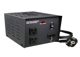 EUROPEAN INTERNATIONAL COMBINATION VOLTAGE STEP-DOWN OR STEP-UP TRANSFORMER, 800 WATTS (VA), 50/60 HZ, FUSED, NEMA 5-15R OUTLET. ON-OFF SWITCH, 5.0 FOOT LONG POWER SUPPLY CORD WITH SCHUKO EU1-16P PLUG. CE MARK.

<br><font color="yellow">Notes: </font> 
<br><font color="yellow">*</font> Adapters available that convert transformer power cord plug to all International and European outlets. View links below.
<br><font color="yellow">*</font> Auto transformers change voltage levels and not frequency from 50 Hz to 60 Hz cycle (Hertz) or vice versa. Appliances using synchronous motors should have motor designed for specific frequency if motor speed is critical for proper operation of appliance or equipment. <font color="yellow">*</font> Not for use with medical equipment or refrigerators.

<br><font color="yellow">*</font><font color="yellow">*</font><font color="yellow">*</font> Scroll down to view transformer & voltage converter models. View links below for Worldwide International plug adapters. 
 
<br><font color="yellow">*</font> Select power connection adapters from adapter links. Adapters available for all countries. 

<br><font color="yellow">*</font> Adapter Links:  
 
<font color="yellow">*</font> <a href="https://www.internationalconfig.com/plug_adapt.asp" style="text-decoration: none">Country Specific Adapters</a>, <font color="yellow">*</font> <a href="https://www.internationalconfig.com/universal_plug_adapters_multi_configuration_electrical_adapters.asp" style="text-decoration: none">Universal Adapters</a>, <font color="yellow">*</font> <a href="https://www.internationalconfig.com/icc5.asp?productgroup=%27Plug%20Adapters%2C%20International%27" style="text-decoration: none">Entire List of Adapters</a>, <font color="yellow">*</font> <a href="https://www.internationalconfig.com/Electrical_Adapters_C13_C14_C19_C20_C15_C7_C5_C21_60309_and_Electrical_Adapter_Power_Cords.asp" style="text-decoration: none">IEC 60320 Adapters</a>, <BR><font color="yellow">*</font> <a href="https://www.internationalconfig.com/icc6.asp?item=IEC60320-Power-Cord-Splitters" style="text-decoration: none">IEC 60320 Splitter Adapters </a>, <font color="yellow">*</font> <a href="https://www.internationalconfig.com/icc6.asp?item=IEC60320-Power-Cord-Splitters" style="text-decoration: none">NEMA Splitter Adapters </a>, <font color="yellow">*</font> <a href="https://www.internationalconfig.com/icc6.asp?item=888-2126-ADPU" style="text-decoration: none">IEC 60309 Adapters</a>, <font color="yellow">*</font> <a href="https://www.internationalconfig.com/cordhelp.asp" style="text-decoration: none">Worldwide and IEC Power Cord Selector</a>.

