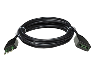 ITALY / CHILE EXTENSION CORD, 10 AMPERE-250 VOLT, CEI 23-50 [S11], CEI 23-16 TYPE L [IT1-10P] PLUG [4.0mm DIA. PINS], [IT1-10R] CONNECTOR, 1.5mm2 H05VV-F CORD [60�C], 2 POLE-3 WIRE GROUNDING [2P+E], 7.6 METERS [25 FEET] [300"] LONG. BLACK.
<br><font color="yellow">Length: 7.6 METERS [25 FEET]</font>

<br><font color="yellow">Notes: </font> 
<br><font color="yellow">*</font> Italy / Chile extension cords in various lengths, GFCI/RCD versions and extension cords for all other countries available, including IEC 60309, IEC 60320 versions.
<br><font color="yellow">*</font> Italy / Chile plugs, outlets, connectors, GFCI outlets, socket strips, power cords, adapters are listed below in related products. Scroll down to view.
