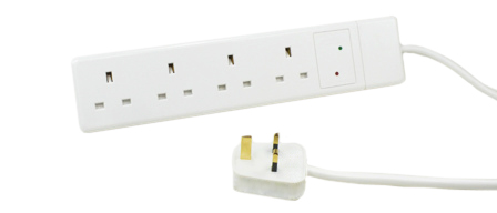UK, BRITISH, UNITED KINGDOM 13 AMPERE-250 VOLT 4 OUTLET PDU POWER STRIP, SURGE PROTECTION, NEON INDICATOR, BS 1363A TYPE G SOCKETS (UK1-13R), SHUTTERED CONTACTS, 2 POLE-3 WIRE GROUNDING (2P+E), 2.0 METER (6FT-7IN) CORD WITH 13A-250V (BS 1362) FUSED ANGLE PLUG (UK1-13P). WHITE.

<br><font color="yellow">Notes: </font> 
<br><font color="yellow">*</font> For horizontal rack mount applications use #52019, #52019-BLK rack mounting plates.
<br><font color="yellow">*</font> British, United Kingdom power cords, plugs, GFCI-RCD outlets, connectors, socket strips, extension cords, plug adapters listed below in related products. Scroll down to view.
