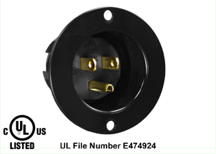15 AMPERE-125 VOLT (NEMA 5-15P) FLANGED PANEL MOUNT POWER INLET, IMPACT RESISTANT NYLON, 2 POLE-3 WIRE GROUNDING (2P+E), SPECIFICATION GRADE. BLACK. 
<br><font color="yellow">Notes: </font> 

<br><font color="yellow">*</font> Weatherproof / dust proof applications use #5200-WC cover & #5200-WTC terminal shield or # 79480 WP Cover.
 <br><font color="yellow">*</font> Temp. range = -40�C to +75�C. Terminals accept 16AWG-10AWG. Max. torque = 11 in. lbs.
<br><font color="yellow">**</font> NEMA Panel Mount Power Inlets with same mounting pattern listed below.
<BR>**NEMA 5-15P Inlet #5278-SS (15A-125V). Accepts NEMA 5-15R & NEMA 5-20R connectors. 
<BR>**NEMA 5-20P Inlet #5378-SS (20A-125V). Accepts NEMA 5-20R connectors.
<BR>**NEMA 6-15P Inlet #5678-SS (15A-250V). Accepts NEMA 6-15R connectors & NEMA 6-20R connectors. 
<BR>**NEMA 6-20P Inlet #5478-SS (20A-250V). Accepts NEMA 6-20R connectors.
<BR>**NEMA L5-15R LOCKING inlet #4716-SS (15A-125V). Accepts NEMA L5-15R Locking connectors.
<BR>**NEMA L6-15P LOCKING inlet #L615-FI (15A-250V). Accepts NEMA L6-15R Locking connectors.

<br><font color="yellow">View:</font> High Power NEMA Locking 20A, 30A Power Inlets. <a href="https://www.internationalconfig.com/catalog_pages/flanged_inlets_flanged_outlets_guide.pdf" style="text-decoration: none">NEMA Flanged Inlets 
 & Outlets Guide</a>

<br><font color="yellow">*</font> NEMA Plugs, Outlets, Power Cords, PDU Strips, Inlets, Outlets are listed below in related products. Scroll down to view.

 