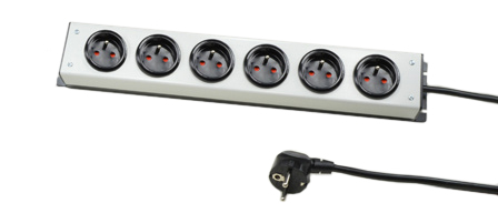 FRANCE, BELGIUM 16 AMPERE-250 VOLT, 6 OUTLET CEE 7/5 (FR1-16R) PDU POWER STRIP, SHUTTERED CONTACTS, 2 POLE-3 WIRE GROUNDING (2P+E), 3.0 METER (9FT-10IN) LONG POWER CORD, CEE 7/7 SCHUKO (EU1-16P) ANGLE PLUG. BLACK BASE/GRAY COVER. 

<br><font color="yellow">Notes: </font> 
<br><font color="yellow">*</font> For horizontal rack applications use #52019 or #52019-BLK mounting plate.
<br><font color="yellow">*</font> All CEE 7/7 European Schuko (EU1-16P) type plugs & power cords connect with France / Belgium outlets, sockets, connectors.