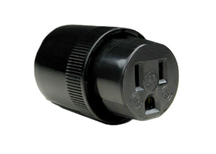 15 AMPERE-125 VOLT (NEMA 5-15R) CONNECTOR, TYPE B, IMPACT RESISTANT, 2 POLE-3 WIRE GROUNDING (2P+E). TERMINALS ACCEPT 18/3, 16/3, 14/3, CONDUCTORS. BLACK.

<br><font color="yellow">Notes: </font> 
<br><font color="yellow">*</font> Screwless "Twist & Lock" cover / strain relief design provides faster assembly.
<br><font color="yellow">*</font> Plugs, connectors, receptacles, power cords, power strips, weatherproof outlets are listed below in related products. Scroll down to view.

