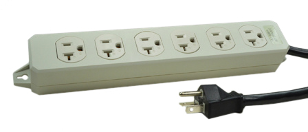 JAPAN 20 AMPERE-125 VOLT 6 OUTLET PDU POWER STRIP, JIS C 8303 TYPE B (JA3-20R) NEMA 5-20R, 2 POLE-3 WIRE GROUNDING (2P+E), 2.5 METER (8FT-2IN) BLACK POWER CORD. GRAY. PSE, JET APPROVED. 

<br><font color="yellow">Notes: </font> 
<br><font color="yellow">*</font> #56526 outlets accepts 15A-125V NEMA 5-15P, 20A-125V NEMA 5-20P, Japan 15A-125V JA1-15P, 20A-125V JA3-20P plugs.
<br><font color="yellow">*</font> For horizontal rack mount applications use #52019, #52019-BLK mounting plates.
<br><font color="yellow">*</font> Japan power cords, plugs, outlets, connectors are listed below in related products. Scroll down to view.


 

 