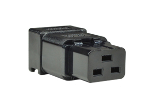 IEC 60320 C-19 CONNECTOR, 20 AMPERE-250 VOLT, 2 POLE-3 WIRE GROUNDING, ACCEPTS 14-12 AWG (4.0 mm2) CONDUCTORS, "CLAM SHELL" DESIGN CORD GRIP. ACCEPTS 12 mm (0.472") DIA. CORD, BLACK.

 

 