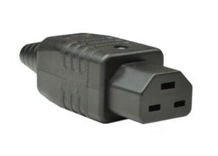 IEC 60320 C-21 <font color="yellow"> "HIGH TEMP" 155�C CONNECTOR </font>, 20 AMPERE-250 VOLT 60HZ AND 16 AMPERE-250 VOLT 50HZ, 2 POLE-3 WIRE GROUNDING, TERMINALS ACCEPT 16, 14, 12, 10 AWG (1.0, 1.5, 2.5mm2) CONDUCTORS, ACCEPTS 6.5-16 mm (0.256-0.629") DIA. CORDAGE, BLACK.

<br><font color="yellow">Notes: </font> 
<br><font color="yellow">*</font> Material = Thermoplastic, UL 94V-0.
<br><font color="yellow">*</font> Operating temp. = -25�C to +155�C.
<br><font color="yellow">*</font> Max terminal torque = 0.8Nm, Cable clamp and cover = 0.4Nm.
<br><font color="yellow">*</font> Mating C-22 "high temp" power inlets #57083, #57084 listed below under related products.
<br><font color="yellow">*</font> #57095 connector connects with C-20 type plugs, power cords listed below.