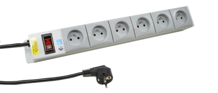 FRANCE, BELGIUM 16 AMPERE-250 VOLT CEE 7/5 (FR1-16R) 6 OUTLET PDU POWER STRIP, 15 AMP. D.P. CIRCUIT BREAKER, SHUTTERED CONTACTS, PILOT LIGHT, 19" VERTICAL RACK/SURFACE MOUNT, METAL ENCLOSURE, 2 POLE-3 WIRE GROUNDING (2P+E), 2.0 METER (6FT-7IN) CORD,  CEE 7/7 SCHUKO ANGLE  PLUG. GRAY.

<br><font color="yellow">Notes: </font> 
<br><font color="yellow">*</font> Operating temp. = 0�C to +60�C.
<br><font color="yellow">*</font> Storage temp. = -10�C to +70�C.
<br><font color="yellow">*</font> All CEE 7/7 European "Schuko" type plugs & power cords connect with France / Belgium outlets, sockets, connectors.
<br><font color="yellow">*</font> France, Belgium plugs, outlets, power cords, connectors, outlet strips, GFCI sockets listed below in related products. Scroll down to view.