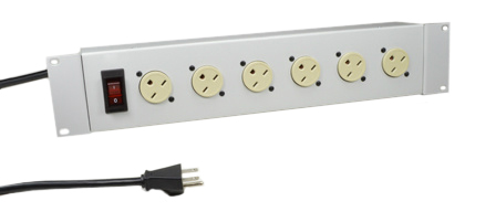 AMERICA, CANADA (NEMA) 15 AMPERE-250 VOLT (NEMA 6-15R) 6 OUTLET PDU POWER STRIP, ILLUMINATED 15 AMP. DOUBLE POLE CIRCUIT BREAKER, METAL ENCLOSURE, "19" IN. HORIZONTAL RACK MOUNT, 2 POLE-3 WIRE GROUNDING (2P+E), 2.0 METER (6FT-7IN) CORD. GRAY.

<br><font color="yellow">Notes: </font> 
<br><font color="yellow">*</font> Operating temp. = 0�C to +60�C.
<br><font color="yellow">*</font> Storage temp. = -10�C to +70�C.
<br><font color="yellow">*</font> America, Canada (NEMA) plugs, outlets, power cords, connectors, outlet strips, GFCI outlets, receptacles listed below in related products. Scroll down to view.