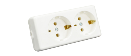 EUROPEAN SCHUKO 16 AMPERE-250 VOLT TYPE F CEE 7/3 (EU1-16R) DUPLEX IN-LINE CONNECTOR (REWIREABLE), IP20 RATED, 2 POLE-3 WIRE GROUNDING (2P+E), NYLON. WHITE. 

<br> <font color="yellow">Notes: </font> 
<br> <font color="yellow">*</font> View print for power supply cords or use 1.5mm� cordage. Max. O.D. = 8mm (0.315").
<br><font color="yellow">*</font> Select a European 16A-250V power cord.</font> <a href="https://internationalconfig.com/icc6.asp?item=81070" style="text-decoration: none">Power Cords Link</a>
<br> <font color="yellow">*</font> ROJ from cable, Strip three conductors 65mm (2.56").   
<br> <font color="yellow">*</font> Screw Torque: L + N Terminals = 0.4Nm, PE "Earth" = 0.4Nm, Cord Clamp = 0.6Nm. 
<br> <font color="yellow">*</font> Temp. Range: Nylon (PA) Temp. rating = -40�C to +75�C., VDE Minimum Temp. rating = -5�C to +35�C. 
<br> <font color="yellow">*</font> European Schuko plugs, outlets, power cords, GFCI/RCD outlets, power strips, adapters listed below. Scroll down to view.