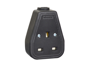 UK, BRITISH, UNITED KINGDOM 13 AMPERE-250 VOLT IN-LINE CONNECTOR, BS 1363A TYPE G (UK1-13R), SHUTTERED CONTACTS, 2 POLE-3 WIRE GROUNDING (2P+E), BLACK.  

<br><font color="yellow">Notes: </font> 
<br><font color="yellow">*</font> Max. Cord O.D. = 0.393" (10mm).
<br><font color="yellow">*</font> Material: PP / Rubber.
<br><font color="yellow">*</font> Temp. Range: -5�C to +40�C.
<br><font color="yellow">*</font> British, United Kingdom Extension Cords, Plugs, Power Cords, Outlets, Power Strips, GFCI-RCD Receptacles, Sockets, Connectors, Plug Adapters listed below in related products. Scroll down to view.
 