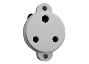 SOUTH AFRICA 15 AMPERE-250 VOLT PANEL MOUNT OUTLET, <font color="yellow"> TYPE M </font>, BS 546, SANS 164-1, (UK2-15R), SHUTTERED CONTACTS, 2 POLE-3 WIRE GROUNDING (2P+E). WHITE.

<br><font color="yellow">Notes: </font>
<br><font color="yellow">*</font><font color="yellow">Panel Mount. </font> 
 <BR><font color="yellow">*</font> Accepts South Africa type M 15A/16A- 250 Volt plugs.
  <br><font color="yellow">*</font> South Africa power cords, outlets, GFCI-RCD receptacles, sockets, plug Adapters listed below in related products. Scroll down to view.


