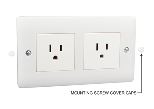 AMERICAN 15 AMPERE-125 VOLT NEMA 5-15R DUPLEX OUTLET, TYPE A, TYPE B, IP20, 86mmX146mm SIZE, 2 POLE-3 WIRE GROUNDING (2P+E). WHITE.

<br><font color="yellow">Notes: </font> 
<BR> <font color="yellow">*</font> Outlet mounts on European, British wall boxes with 120mm (120.6mm) centers.
<br><font color="yellow">*</font> View #72355X47D, 72355X35D, 72355X25D, 72355-F, 72365, 72365-RED wall box series.  
<br><font color="yellow">*</font> Weatherproof cover available, IP44 rated #74790-DX.
<BR><font color="yellow">*</font> Weatherproof enclosure available #74792X45 (IP66 rated). Cover closes over (down angle) type plugs (Not all plug variations).
<br><font color="yellow">*</font> Universal outlets, GFCI outlets, socket strips, wall boxes, plug adapters are listed below in related products. Scroll down to view.