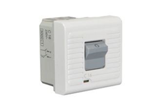 EUROPEAN "MCB" (OVERLOAD PROTECTION) 16 AMPERE-230 VOLT CIRCUIT BREAKER, SINGLE POLE + NEUTRAL, 50/60HZ, INDICATOR LIGHT, 45mmX45mm MODULAR SIZE, WALL BOX, PANEL, DIN RAIL MOUNT. WHITE.

<br><font color="yellow">Notes: </font>  
<br><font color="yellow">*</font> Mounts on American 2X4 wall boxes, requires frame # 79120X45-N & # 79130X45-N wall plate (White, Black, ALU, SS). 
<br> <font color="yellow">*</font> Mounts on American 4X4 wall boxes, requires frame # 79210X45-N & # 79220X45-N wall plate (White, SS).<br><font color="yellow">*</font> Mounts on European wall boxes (60mm on center), requires frame # 79250X45-N & wall plate # 79265X45-N.
<br><font color="yellow">*</font> Surface mount insulated wall boxes # 680602X45 series. Surface mount Metal wall boxes # 79235X45 series.
<br><font color="yellow">*</font> Surface mount weatherproof, IP66 rated. Requires frame # 730092X45 & # 74790X45 wall box.
<br><font color="yellow">*</font> Panel mount frames # 79100X45, # 79100X45-ALU. DIN rail mount Frame # 79595X45. <a href="https://www.internationalconfig.com/catalog_pages/pg94.pdf" style="text-decoration: none" target="_blank"> Panel Mount Instruction Guide</a>
<br><font color="yellow">*</font> Complete range of modular devices and mounting component options. <a href="https://www.internationalconfig.com/modular_electrical_devices.asp" style="text-decoration: none">Modular Devices Link</a>
 <br><font color="yellow">*</font> Wall plates, boxes, outlets, switches, modular GFCI/RCD and circuit breakers are listed below. Scroll down to view.