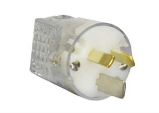 AUSTRALIA / NEW ZEALAND PLUG, 15 AMPERE-250 VOLT AS/NZS 3112 (AU2-15P), REWIREABLE POWER PLUG, 2 POLE-3 WIRE GROUNDING. CLEAR (TRANSPARENT). 

<br><font color="yellow">Notes: </font> 
<br><font color="yellow">*</font> Plug connects with 15 Ampere, 20 Ampere Australian, New Zealand outlets, connectors.
<br><font color="yellow">*</font> Scroll down to view related products.
