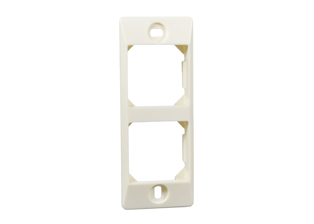 PANEL MOUNTING FRAME. IVORY. 
<br><font color="yellow">Notes: </font> 
<br><font color="yellow">*</font> Frame accepts two modular (36mmX36mm size) type outlets, circuit breakers, switches.
<br><font color="yellow">*</font> Available in Black, View # 74940-BLK.
 