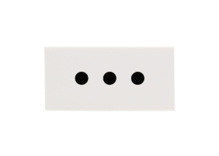 ITALY, CHILE, S. AMERICA 10 AMPERE-250 VOLT (IT1-10R) CEI 23-16/VII MODULAR OUTLET, 22.5mmX45mm SIZE, SHUTTERED CONTACTS, 2 POLE-3 WIRE GROUNDING. WHITE. 


<br><font color="yellow">Notes: </font>  
<br><font color="yellow">*</font> Mounts on American 2X4 wall boxes, requires frame # 79170X45-N & # 79140X45-N wall plate (White, SS). 
<br> <font color="yellow">*</font> Mounts on American 4X4 wall boxes, requires frame # 79210X45-N & # 79215X45-N wall plate (White) & blank 79590X45.
<br><font color="yellow">*</font> Mounts on European wall boxes (60mm on center), requires frame # 79250X45-N & wall plate # 79266X45-N.
<br><font color="yellow">*</font> Surface mount insulated wall boxes # 680601X45 series. Surface mount Metal wall boxes # 79240X45 series.
<br><font color="yellow">*</font> Surface mount weatherproof, IP66 rated. Requires frame # 730091X45 & # 74790X45 wall box.
<br><font color="yellow">*</font> Panel mount frames # 79110X45, # 79110X45-ALU. <a href="http://www.internationalconfig.com/catalog_pages/pg94.pdf" style="text-decoration: none" target="_blank"> Panel Mount Instruction Guide</a>
<br><font color="yellow">*</font> Complete range of modular devices and mounting component options. <a href="http://www.internationalconfig.com/modular_electrical_devices.asp" style="text-decoration: none">Modular Devices Link</a>
 <br><font color="yellow">*</font> Wall plates, boxes, outlets, switches, modular GFCI/RCD and circuit breakers are listed below. Scroll down to view.


