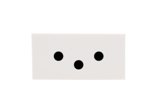 SWITZERLAND 10 AMPERE-250 VOLT SEV 1011 (SW1-10R) MODULAR OUTLET TYPE J, SHUTTERED CONTACTS, 2 POLE-3 WIRE GROUNDING, 22.5mmx45mm SIZE, SNAP-IN MOUNTING. WHITE. 

<br><font color="yellow">Notes: </font>  
<br><font color="yellow">*</font> Mounts on American 2X4 wall boxes, requires frame # 79170X45-N & # 79140X45-N wall plate (White, SS). 
<br> <font color="yellow">*</font> Mounts on American 4X4 wall boxes, requires frame # 79210X45-N & # 79215X45-N wall plate (White) & blank 79590X45.
<br><font color="yellow">*</font> Mounts on European wall boxes (60mm on center), requires frame # 79250X45-N & wall plate # 79266X45-N.
<br><font color="yellow">*</font> Surface mount insulated wall boxes # 680601X45 series. Surface mount Metal wall boxes # 79240X45 series.
<br><font color="yellow">*</font> Surface mount weatherproof, IP66 rated. Requires frame # 730091X45 & # 74790X45 wall box.
<br><font color="yellow">*</font> Panel mount frames # 79110X45, # 79110X45-ALU. <a href="http://www.internationalconfig.com/catalog_pages/pg94.pdf" style="text-decoration: none" target="_blank"> Panel Mount Instruction Guide</a>
<br><font color="yellow">*</font> Complete range of modular devices and mounting component options. <a href="http://www.internationalconfig.com/modular_electrical_devices.asp" style="text-decoration: none">Modular Devices Link</a>
 <br><font color="yellow">*</font> Wall plates, boxes, outlets, switches, modular GFCI/RCD and circuit breakers are listed below. Scroll down to view.


