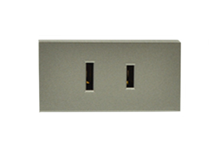 NEMA 1-15R, AMERICAN, ASIA, CHINA, THAILAND, S. AMERICA, SAUDI ARABIA, 15 AMPERE-127 VOLT MODULAR OUTLET, 22.5mmX45mm SIZE, SHUTTERED CONTACTS, IP20 RATED, 2 POLE-2 WIRE (2P), NON-GROUNDING. BLACK (MAGNESIUM COLOR).

<br><font color="yellow">Notes: </font> 
<br><font color="yellow">*</font> Accepts polarized and non-polarized NEMA 1-15P plugs.
<br><font color="yellow">*</font> Mounts on American 2X4 wall boxes, requires frame # 79170X45-N & # 79140X45-N wall plate (White, SS). 
<br> <font color="yellow">*</font> Mounts on American 4X4 wall boxes, requires frame # 79210X45-N & # 79215X45-N wall plate (White) & blank 79590X45.
<br><font color="yellow">*</font> Mounts on European wall boxes (60mm on center), requires frame # 79250X45-N & wall plate # 79266X45-N.
<br><font color="yellow">*</font> Surface mount insulated wall boxes # 680601X45 series. Surface mount Metal wall boxes # 79240X45 series.
<br><font color="yellow">*</font> Surface mount weatherproof, IP66 rated. Requires frame # 730091X45 & # 74790X45 wall box.
<br><font color="yellow">*</font> Panel mount frames # 79110X45, # 79110X45-ALU. <a href="https://www.internationalconfig.com/catalog_pages/pg94.pdf" style="text-decoration: none" target="_blank"> Panel Mount Instruction Guide</a>
<br><font color="yellow">*</font> Complete range of modular devices and mounting component options. <a href="https://www.internationalconfig.com/modular_electrical_devices.asp" style="text-decoration: none">Modular Devices Link</a>
 <br><font color="yellow">*</font> Wall plates, boxes, outlets, switches, modular GFCI/RCD and circuit breakers are listed below. Scroll down to view. 