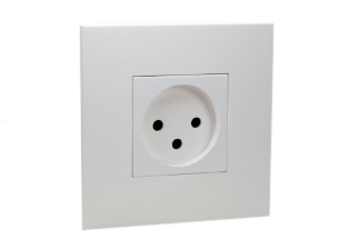 Israel Israeli Sl32 Sll Approved Outlet Socket Receptacle 16 Ampere 250 Volt Is1 16r Panel Or Wall Box Mounting Two Pole 3 Wire Grounding White