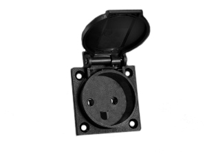DENMARK, DANISH 16 AMPERE-250 VOLT WEATHERPROOF (IP54 TYPE K (DE1-13R) PANEL MOUNT OUTLET (WITH GASKET), 2 POLE-3 WIRE GROUNDING (2P+E). GRAY.

<br><font color="yellow">Notes: </font> 
<br><font color="yellow">*</font> Stainless steel wall plates #97120-BZ and #97120-DBZ mounts outlet onto standard American 2x4 and 4X=x4 wall boxes.
<br><font color="yellow">*</font> For surface mount applications use #70125 wall box.
<br><font color="yellow">*</font> For DIN rail mount use #70125-DIN bracket with #70125 wall box.
<br><font color="yellow">*</font> Optional panel mount terminal shield #70127 available.
<br><font color="yellow">*</font> Denmark plugs outlets, connectors, power cords, socket strips, GFCI (RCD) outlets are listed below in related products. Scroll down to view.
