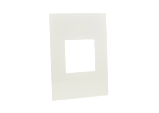 WALL PLATE, WHITE COLOR. ONE GANG SIZE. ACCEPTS ONE 45mmX45mm OR TWO 22.5mmX45mm SIZE MODULAR DEVICES. 

<br><font color="yellow">Notes: </font> 
<br><font color="yellow">*</font> Mounts on American 2x4 size wall boxes, requires one #79120X45-N mounting frame.
<br><font color="yellow">*</font> Material = thermoplastic.
