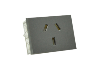 ARGENTINA 10A-250V MODULAR OUTLET, TYPE I (AR1-10R), 37mmX50mm SIZE, SHUTTERED CONTACTS, WALL BOX, PANEL, DIN RAIL MOUNT. 2 POLE-3 WIRE GROUNDING (2P+E). DARK GRAY. Terminal screws torque = 0.8Nm 

<br><font color="yellow">Notes: </font> 

<br><font color="yellow">*</font> Outlet mounts on American 2x4 wall boxes. Requires frame # 84202-F & wall plate # 84702 (White).  Options: Dark Gray, Chrome.

<br><font color="yellow">*</font> Weatherproof Cover # 84202-WP, IP 55 rated, Mounts on American 2X4 Wall box or Panel Mount.   
  
<br><font color="yellow">*</font> Outlet mounts on American 4x4 wall boxes. Requires frame # 84203-F & wall plate # 84705 (White).  Options: Dark Gray, Chrome. 
 
<br><font color="yellow">*</font> Outlet Panel Mounts. Requires frame # 84455 (White) Option: Dark Gray. DIN Rail mount. Requires frame # 84449. White. 

<br><font color="yellow">*</font> Surface mount wall boxes, View # 84443 series. Surface mount weatherproof box , IP 55 rated # 84446. White.
 <br><font color="yellow">*</font> Scroll down in related products to view South America, Argentina, Brazil, Chile, Peru plugs, outlets, GFCI/RCD sockets, power cords, power strips, plug adapters for all South America countries.

 
 
