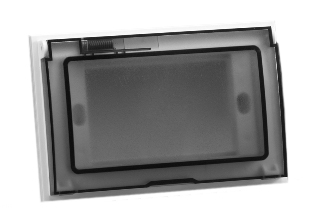 WEATHERPROOF IP55 RATED HORIZONTAL WALL BOX / PANEL MOUNT COVER. ACCEPTS 75mmX50mm, 37mmX50mm, 18.5mmX50mm MODULAR SIZE DEVICES. CLEAR COVER.
<br><font color="yellow">Notes: </font>
<br><font color="yellow">*</font> Flush Mount on American 2x4 wall boxes or Panel mount.
<BR><font color="yellow">*</font> Surface Mount. Use cover # 84202-WP with # 84225-AR, # 74225 wall boxes.
<br><font color="yellow">*</font> Accepts South America, Argentina, Brazil, Chile, Italy, Europe Modular 75mmX50mm, 37mmX50mm, 18.5mmX50mm size devices.   
 
<br><font color="yellow">*</font> Scroll down in related products to view South America, Argentina, Brazil, Chile, Peru plugs, outlets, GFCI/RCD sockets, power cords, power strips, plug adapters for all South America countries.

 


 