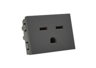 AMERICA 15A-250V NEMA 6-15R TYPE B, MODULAR OUTLET, 37mmX50mm SIZE, 2 POLE-3 WIRE GROUNDING (2P+E), WALL BOX, PANEL, DIN RAIL MOUNT. DARK GRAY. Terminal screws torque = 0.5Nm.
 
<br><font color="yellow">Notes: </font> 

<br><font color="yellow">*</font> Outlet mounts on American 2x4 wall boxes. Requires frame # 84202-F & wall plate # 84702 (White).  Options: Dark Gray, Chrome.

<br><font color="yellow">*</font> Weatherproof Cover # 84202-WP, IP 55 rated, Mounts on American 2X4 Wall box or Panel Mount.   
  
<br><font color="yellow">*</font> Outlet mounts on American 4x4 wall boxes. Requires frame # 84203-F & wall plate # 84705 (White).  Options: Dark Gray, Chrome. 
 
<br><font color="yellow">*</font> Outlet Panel Mounts. Requires frame # 84455 (White) Option: Dark Gray. DIN Rail mount. Requires frame # 84449. White. 

<br><font color="yellow">*</font> Surface mount wall boxes, View # 84443 series. Surface mount weatherproof box , IP 55 rated # 84446. White.

 <br><font color="yellow">*</font> Scroll down in related products to view America, South America, Argentina, Brazil, Chile, Peru plugs, outlets, GFCI/RCD sockets, power cords, power strips, plug adapters for all South America countries.
