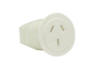 ARGENTINA 10 AMPERE-250 VOLT CONNECTOR TYPE I (AR1-10R), 2 POLE-3 WIRE GROUNDING (2P+E), O.D. CORD GRIP = 8mm (0.315") DIA., WHITE.

<br><font color="yellow">Notes: </font> 
<br><font color="yellow">*</font> Terminal screw torque = 0.5Nm, Assembly screws = 0.4Nm.
<br><font color="yellow">*</font> Scroll down to view Argentina plugs, outlets, GFCI/RCD sockets, power cords, power strips, plug adapters and related South America, European, International wiring devices.


 