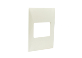 WALL PLATE, ONE GANG, ACCEPTS 37mmX50mm, 18.5mmX50mm SIZE MODULAR DEVICES DEVICES. WHITE. 

<br><font color="yellow">Notes: </font>

<br><font color="yellow">*</font> Mounts on American 2X4 Wall boxes. Requires # 84202-F mounting frame.

<br><font color="yellow">*</font> Mounts on International wall boxes with 3 9/32" (83mm) centers. Requires # 84202-F mounting frame.
 
<br><font color="yellow">*</font> Wall Plate Color Options: White, Dark Gray, Chrome. 

<br><font color="yellow">*</font> Argentina, Brazil, Chile, Italy, European, NEMA Outlets, switches, wall boxes listed below. Scroll down to view.

