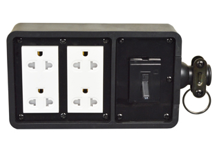 THAILAND, ASIA, SOUTH AMERICA MULTI-CONFIGURATION POWER STRIP, TYPE A, B, C AND TYPE O TIS 2432-2555 FOUR OUTLET REWIREABLE POWER STRIP WITH 30 AMP DOUBLE POLE CIRCUIT BREAKER, SHUTTERED CONTACTS, 16 AMPERE-250 VOLT (3,500 WATT MAX), 2 POLE-3 WIRE GROUNDING (2P+E). BLACK.


<br><font color="yellow">Notes: </font> 
<br><font color="yellow">*</font> Power Strip accepts Thailand TIS 166-2549 Type O Plugs, American NEMA 1-15P, 515-P, 615-P, 5-20P, 6-20P Type A, Type B Plugs, Type C Plugs with 4.0mm Pins, European CEE 7 Plugs with 4.8mm pins or 4.0mm Pins. <font color="yellow">*</font> View:  <a href="https://internationalconfig.com/icc6.asp?item=85113" style="text-decoration: none">Thailand Plugs, Power Cords </a>.


.

 
<br><font color="yellow">*</font> Power strip supplied with cable hanger support ring. Removable if not required.
<br><font color="yellow">*</font> Max cable / cord O.D. = 0.443" (11mm)
<br><font color="yellow">*</font> Terminal screw torque = 2.5Nm, Cord grip torque = 3Nm
<br><font color="yellow">*</font> Material = PC
<br><font color="yellow">*</font> Storage / Operating temp = -15C to +45C