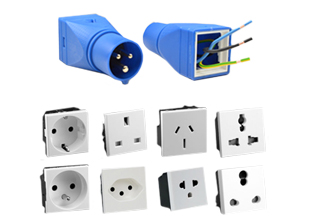 IEC 60309 (6h) CEE 17 UNIVERSAL PLUG ADAPTER, 16A-250V, 20A-250V2 POLE-3 WIRE GROUNDING (2P+E), BLUE. 

<br><font color="yellow">Notes: </font> 
<br><font color="yellow">*</font> Two component parts required. Requires field assembly. 
<br><font color="yellow">*</font> Order one (1) #888-2126-ADPU adapter and one (1) specific modular socket.
<br><font color="yellow">*</font> Country specific modular socket options are listed on the Dimensional Data Sheet.
<br><font color="yellow">*</font> Connect (3) conductors to the modular socket terminals then "Snap-In" the socket.
<br><font color="yellow">*</font> Wiring, assembly, product application and usage by qualified personnel only.
<br><font color="yellow">*</font> Scroll down to view related products.