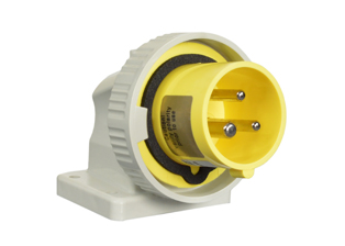 IEC 60309 (4h) PIN & SLEEVE PANEL MOUNT POWER INLET, 20 AMPERE-120 VOLT, WATERTIGHT (IP67), 2 POLE-3 WIRE GROUNDING (2P+E), CEE 17, IEC 309, NYLON (POLYAMIDE BODY), OPERATING TEMP. = -25�C TO +80�C. 55mmX30mm C TO C MOUNTING. YELLOW. 

<br><font color="yellow">Notes: </font> 
<br><font color="yellow">*</font> 888-71324-NS has internal wiring polarity orientation designed for use in North America and therefore is UL approved. If point of use for this product is outside North America use our 999 series pin and sleeve devices which meet approvals and polarity requirements for European countries. <a href="https://internationalconfig.com/icc6.asp?item=999-71324-NS" style="text-decoration: none">999 Series Link</a>
<br><font color="yellow">*</font> Scroll down to view additional yellow IEC 60309 (4h) devices listed below in the related products or download the IEC 60309 Pin & Sleeve Brochure to view the entire range of pin and sleeve devices.

