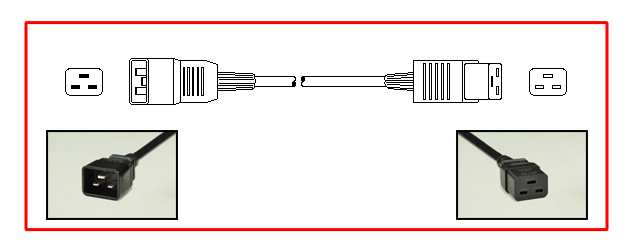 IEC 60320 C-20, C-19 POWER CORD, 20 AMPERE-250 VOLT, 12/3 AWG, SJTOW, 105C, 2 POLE-3 WIRE GROUNDING [2P+E], 5.0 METERS [16FT-5IN] [197"] LONG. BLACK.
<br><font color="yellow">Length: 5.0 METERS [16FT-5IN]</font>   Note: Color versions also available in 
<font color="FF6347">Red, </font> 
<font color="4169E1">Blue, </font> 
<font color="228B22">Green. </font> 
Visit: <a href="https://internationalconfig.com/Color-Power-Cords-Color-Cord-Sets-Red-Blue-Green-Color-Power-Cords-C13-C14-C15-C20-C19-IEC-60320-NEMA-5-15-Red-Blue-Green-Color-Power-Cords.asp" style="text-decoration: none">"Color Power Cord Selector"</a>