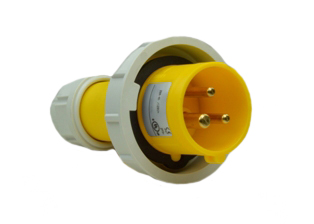 IEC 60309 (4h) PIN & SLEEVE PLUG, 32 AMPERE 110-130 VOLT, 50/60 HZ, WATERTIGHT (IP67), 2 POLE-3 WIRE GROUNDING (2P+E), CEE 17, IEC 309, COMPRESSION STRAIN RELIEF, NYLON (POLYAMIDE BODY), OPERATING TEMP. = -25°C TO +80°C. YELLOW. OVE APPROVED. 

<br><font color="yellow">Notes: </font> 
<br><font color="yellow">*</font> 999-2168-NS has internal wiring polarity orientation designed for use in countries outside of North America and therefore is only European approved. If point of use for this product is within North America use our 888 series pin and sleeve devices which meet approvals and polarity requirements for North America. <a href="https://internationalconfig.com/icc6.asp?item=888-2168-NS" style="text-decoration: none">888 Series Link</a>
<br><font color="yellow">*</font> Scroll down to view additional yellow IEC 60309 (4h) devices listed below in the related products or <BR>download the IEC 60309 Pin & Sleeve Brochure to view the entire range of pin and sleeve devices.