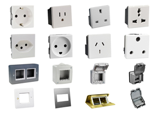 INTERNATIONAL, EUROPEAN, UNIVERSAL MODULAR ELECTRICAL WIRING DEVICES AND ACCESSORIES.
 
<br><font color="yellow">Notes: </font> 
<br><font color="yellow">*</font> European / International / Universal power outlets.
<br><font color="yellow">*</font> RCBO/RCD (GFCI) sockets.
<br><font color="yellow">*</font> USB sockets.
<br><font color="yellow">*</font> IP66, IP55 weatherproof enclosures.
<br><font color="yellow">*</font> Flush mount / Surface mount European wall boxes.
<br><font color="yellow">*</font> American wall box mount accessories.
<br><font color="yellow">*</font> Switch / Socket modular combinations. 


