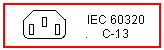 IEC 320(60320) C-13