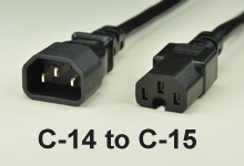 C-14 to C-15 AC Power Cords and AC Cables