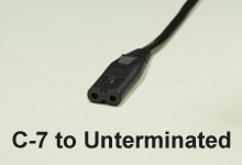 C-7 to Unterminated AC Power Cords and AC Cables