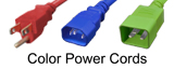 NEMA and IEC 60320 Red, Blue, and Green - Color Power Cords