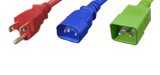 NEMA and IEC 60320 Red, Blue, and Green - Color Power Cords